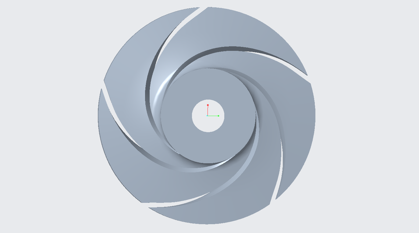 离心泵扭曲叶片“打点法”建模视频教程